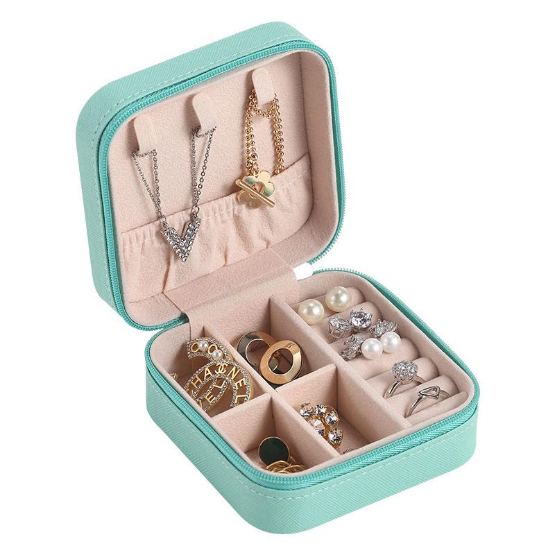 ZIBUYU PU Leather Earring Organizer Box for Earrings, Necklace, Ear Studs, Rings, for Girls & Women ZIBUYU PU Leather Earring Organizer Box for Earrings, Necklace, Ear Studs, Rings, for Girls & Women